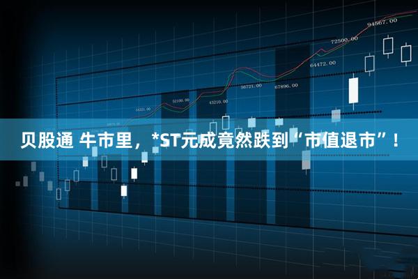 贝股通 牛市里，*ST元成竟然跌到“市值退市”！